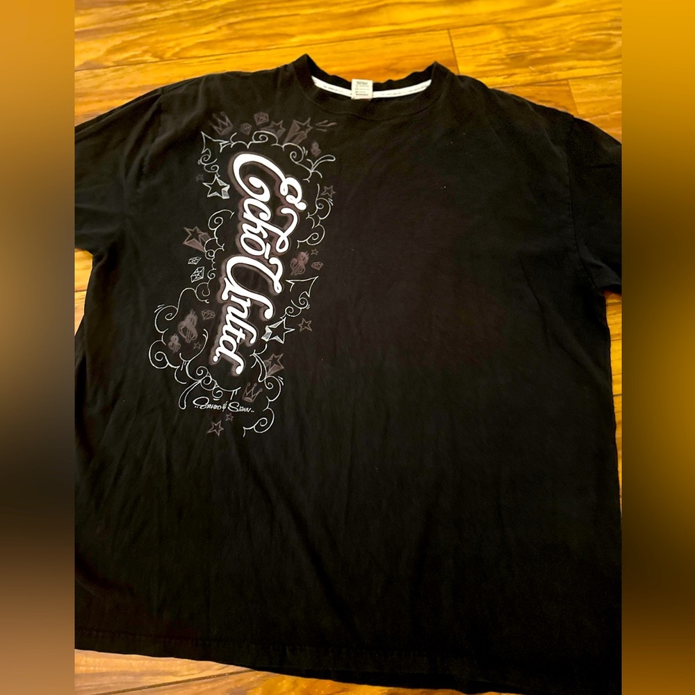 Ecko Unlimited Vintage y2k 2000s Script Spellout Tshirt Black 3XB